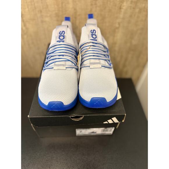 NEW SZ 7y/8w - Adidas Lite Racer Adapt 7.0 Gray/Blue - Picture 3 of 4
